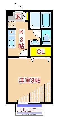 鹿児島県姶良市加治木町反土(賃貸アパート1K・1階・26.71㎡)の写真 その2