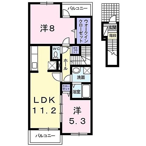 ホームズ でお部屋探し ル シェル ブルー 西館 2階 3 2ldk 賃料5 75万円 60 14 賃貸アパート住宅情報 物件番号 取扱い不動産会社 大東建託リーシング株式会社 奈良南店